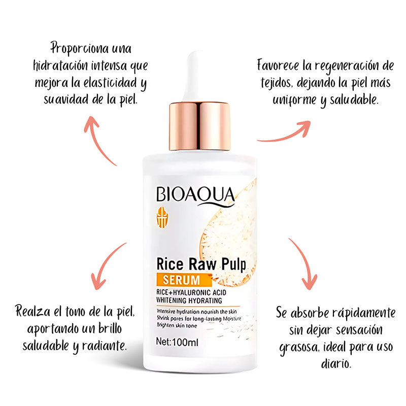 Sérum de Arroz Con Ácido Hialurónico | BIOAQUA 100ml