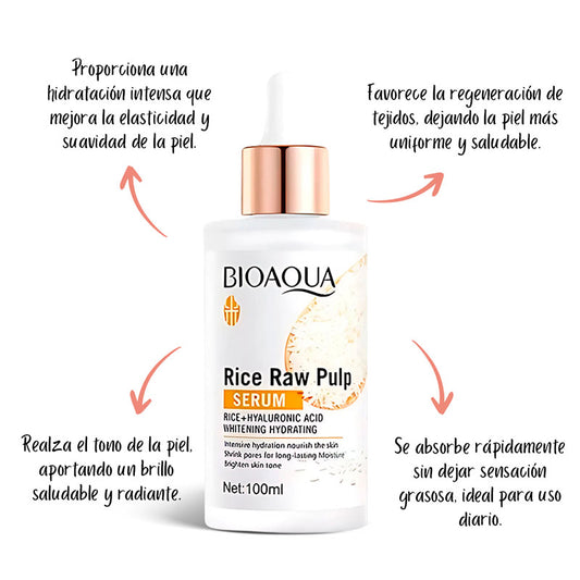 Sérum de Arroz Con Ácido Hialurónico | BIOAQUA 100ml